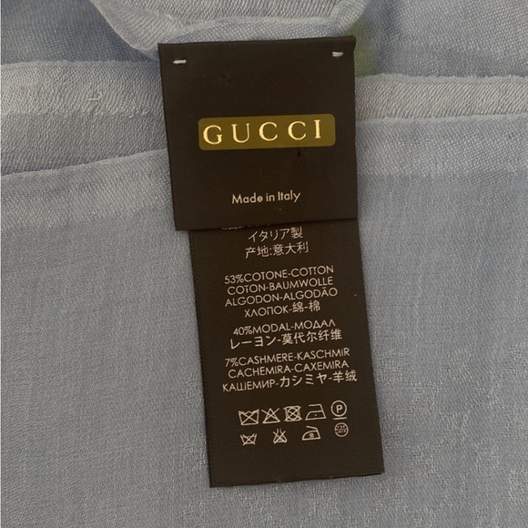 Authentic Scarf Shawl Blue - Picture 6 of 6